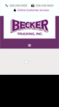 Mobile Screenshot of beckertruckinginc.com